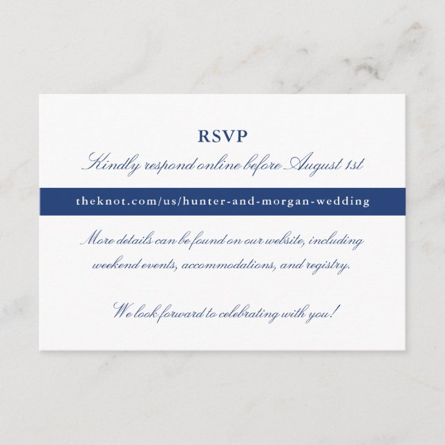 Online RSVP Card - Penobscot Bay Set (Front)