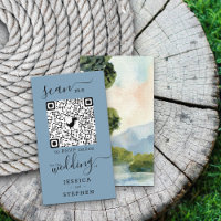 Online RSVP QR Code Lake Evergreen Wedding Website