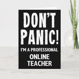 Online Teacher  Card