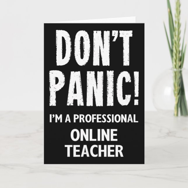 Online Teacher  Card (Front)