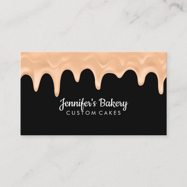 Online treat pastry chef healthy bake shop bakery business card (Front)
