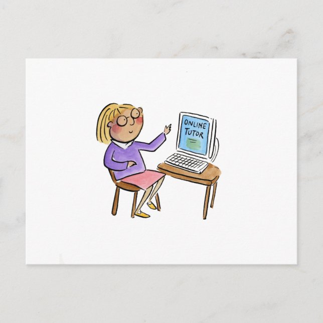 Online Tutor Postcard (Front)