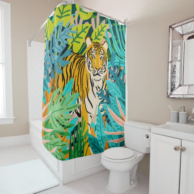 Only 3890 Left Shower Curtain (In Situ)