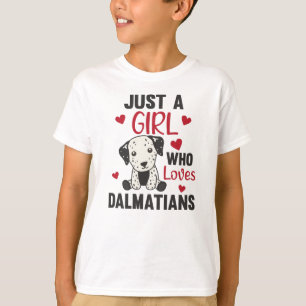 Only A Girl The Dalmatian Loves Kawaii T-Shirt