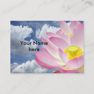Only a Lotus Blossom + your text & ideas Business Card