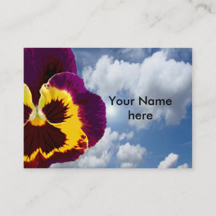 Only a Pansy Blossom + your text & ideas Business Card