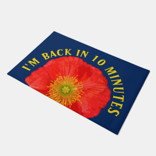 Only a Poppy Blossom + your backgr. & ideas Doormat