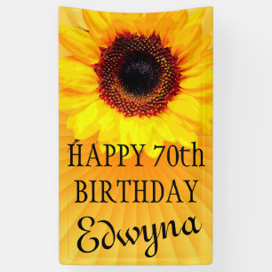 Only a Sunflower Blossom + your backgr. & ideas Banner