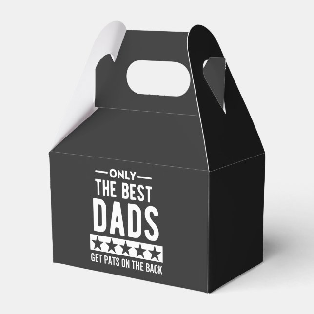 Only awesome Dads get pats on the back Favour Box (Front Side)