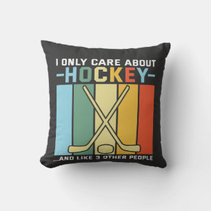Only Care About Hockey Cushion
