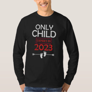 Only Child Expires 2023 Big Sister Big Brother Ann T-Shirt