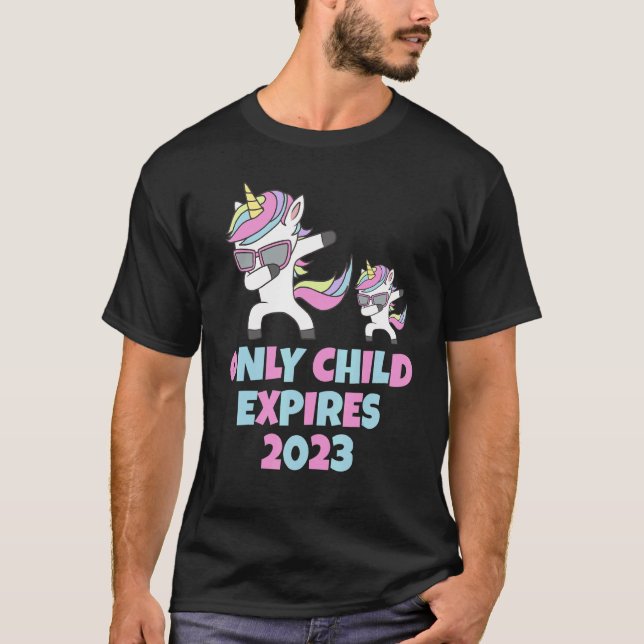 Only Child Expires 2023 Promoted To Big Brother Bi T-Shirt (Front)