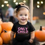 Only Child Expiring Funny Pink Big Sister Toddler T-Shirt<br><div class="desc">Customise this funny "Only Child - Expires" baby announcement t-shirt with you new baby's due date month.  Pink and orange design colours.</div>