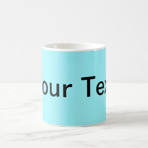 ONLY COLOR / cyan + your text Coffee Mug