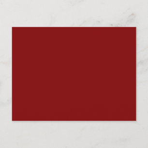 ONLY COLOR - dark red Postcard