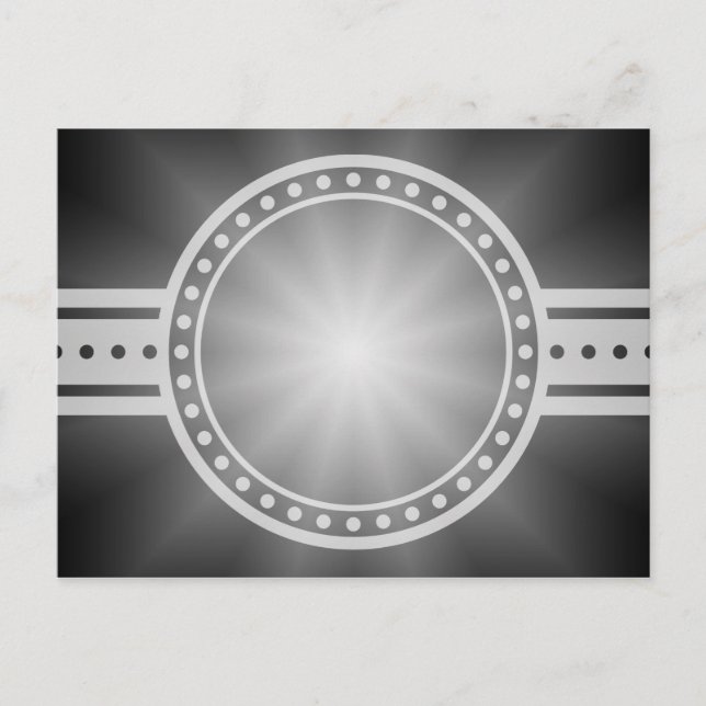 ONLY COLOR gradients - black grey Star Postcard (Front)
