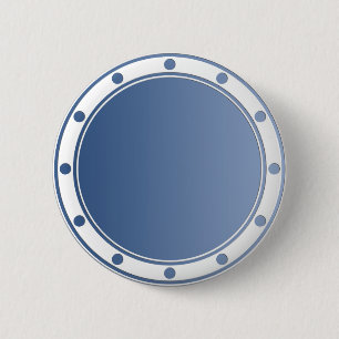 ONLY COLOR gradients - blue + rings & dots 6 Cm Round Badge