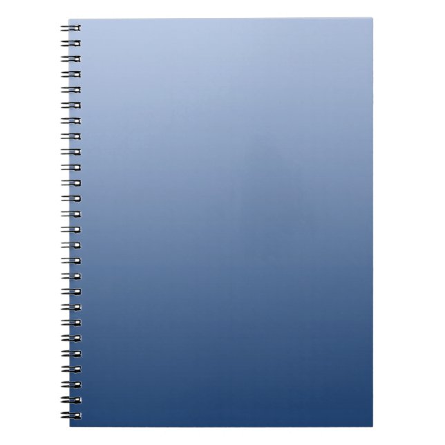 ONLY COLOR gradients - blue Spiral Notebook (Front)