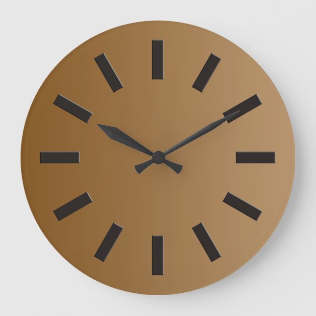 ONLY COLOR gradients - brown + clock face I (Front)