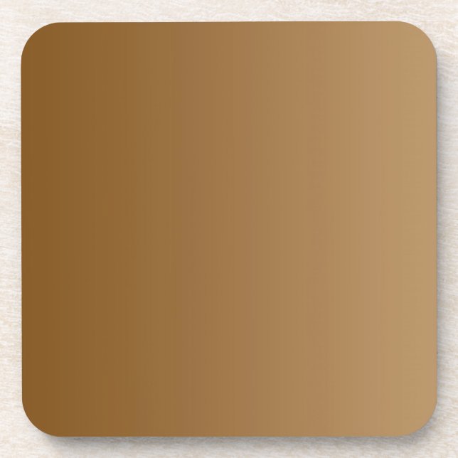 ONLY COLOR gradients - brown Coaster (Front)