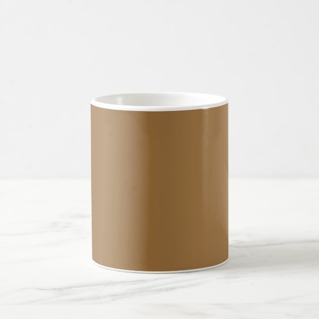 ONLY COLOR gradients - brown Coffee Mug (Center)