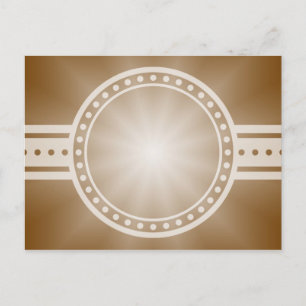 ONLY COLOR gradients - brown Star Postcard