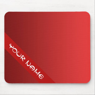 ONLY COLOR gradients - fire red + your name Mouse Pad