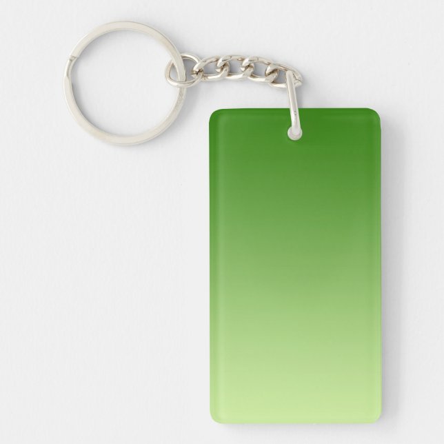 ONLY COLOR gradients - green Key Ring (Front)