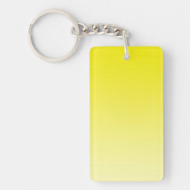 ONLY COLOR gradients - lemon Key Ring (Front)