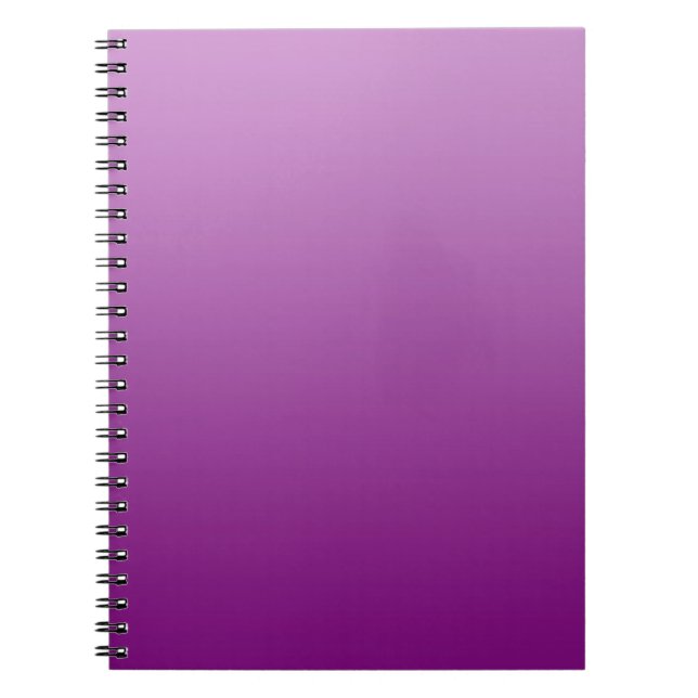 ONLY COLOR gradients - magenta Notebook (Front)