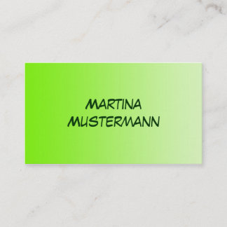 ONLY COLOR gradients - neon green Business Card