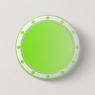 ONLY COLOR gradients - neon green + rings & dots 6 Cm Round Badge