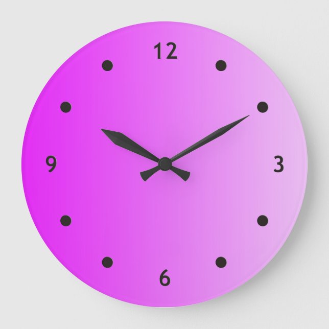 ONLY COLOR gradients - neon pink + clock face dot (Front)