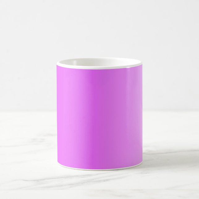 ONLY COLOR gradients - neon pink Coffee Mug (Center)