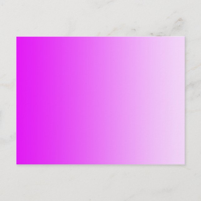 ONLY COLOR gradients - neon pink Postcard (Front)