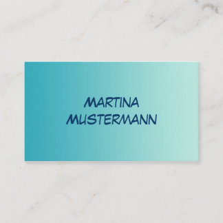 ONLY COLOR gradients - ocean blue Business Card