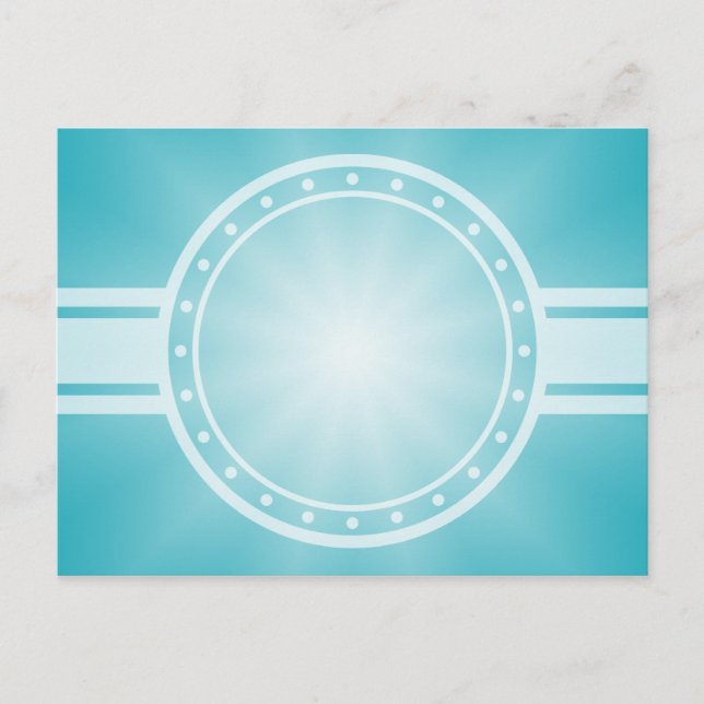 ONLY COLOR gradients - ocean blue Star Postcard (Front)