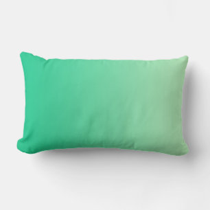 ONLY COLOR gradients - ocean green Lumbar Cushion