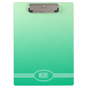 ONLY COLOR gradients - ocean green + your text Clipboard
