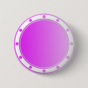 ONLY COLOR gradients - pink rosa + rings & dots 6 Cm Round Badge