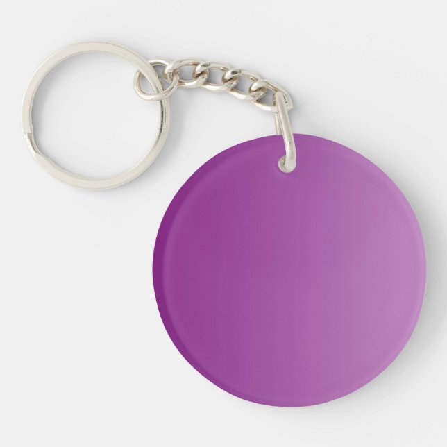 ONLY COLOR gradients - plum Key Ring (Front)