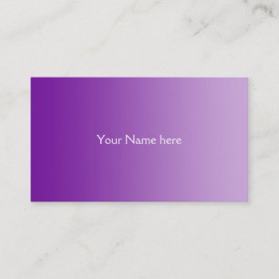 ONLY COLOR gradients - purple Business Card