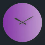 ONLY COLOR gradients - purple Large Clock<br><div class="desc">Only Color Composing by EDDA Fröhlich | Template: background color for your text or image | Trend: color your life</div>