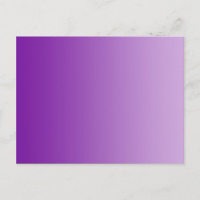 ONLY COLOR gradients - purple Postcard (Front)