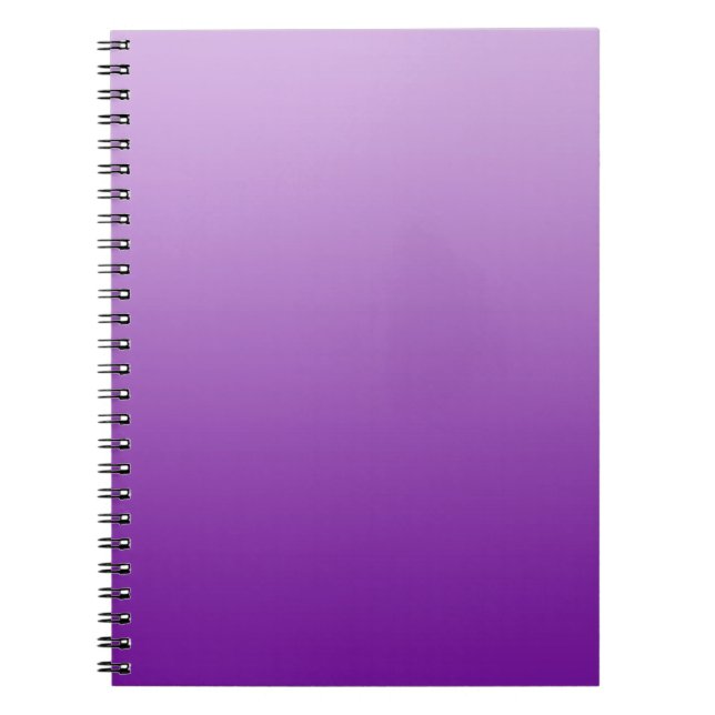 ONLY COLOR gradients - purple Spiral Notebook (Front)