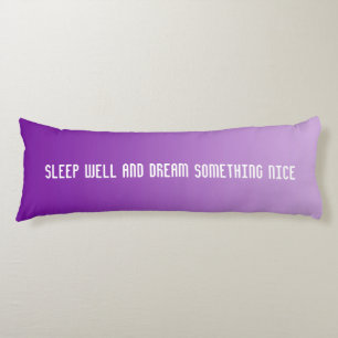 ONLY COLOR gradients - purple + your text Body Cushion