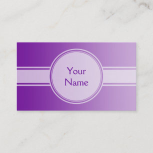 ONLY COLOR gradients - purple + your text Business Card