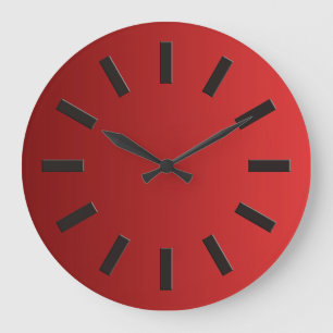 ONLY COLOR gradients - red love + clock face I