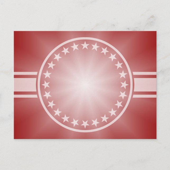 ONLY COLOR gradients - red love star Postcard (Front)