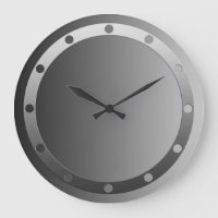 ONLY COLOR gradients - ring dots clock face grey